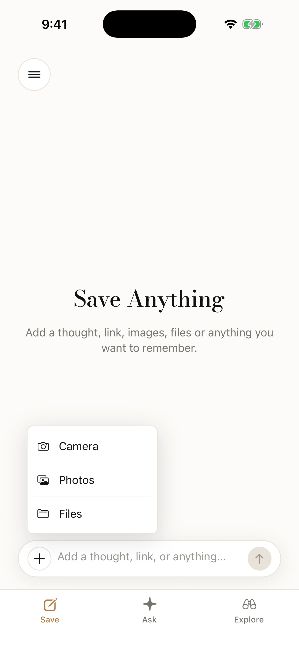 Zurf Save screen